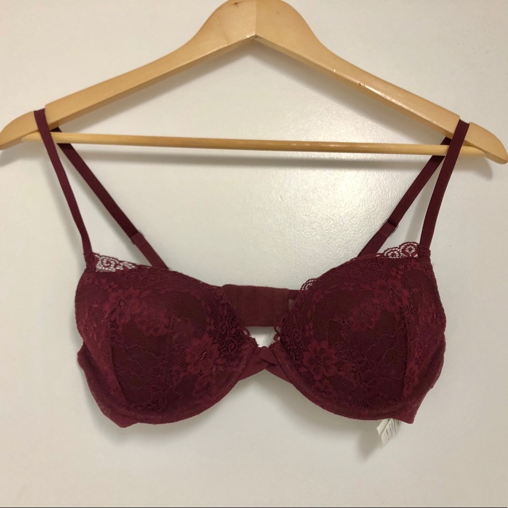 GillyHicks Lace Bra Maroon